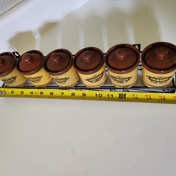Vintage Spice Keeper Jars Rack - Picture 7 of 10